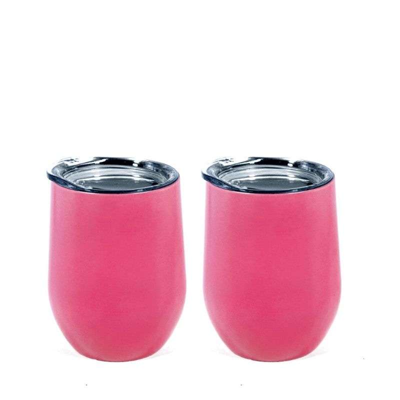 Vida Natural Stainless steel tumbler set - Hot Pink