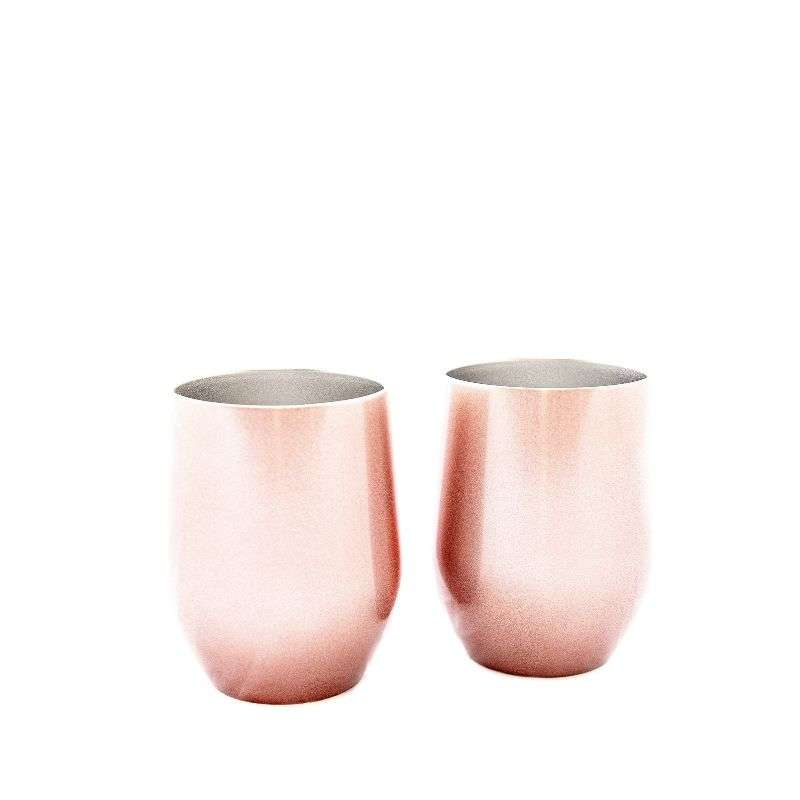 Vida Natural Stainless steel tumbler set - Rose Gold