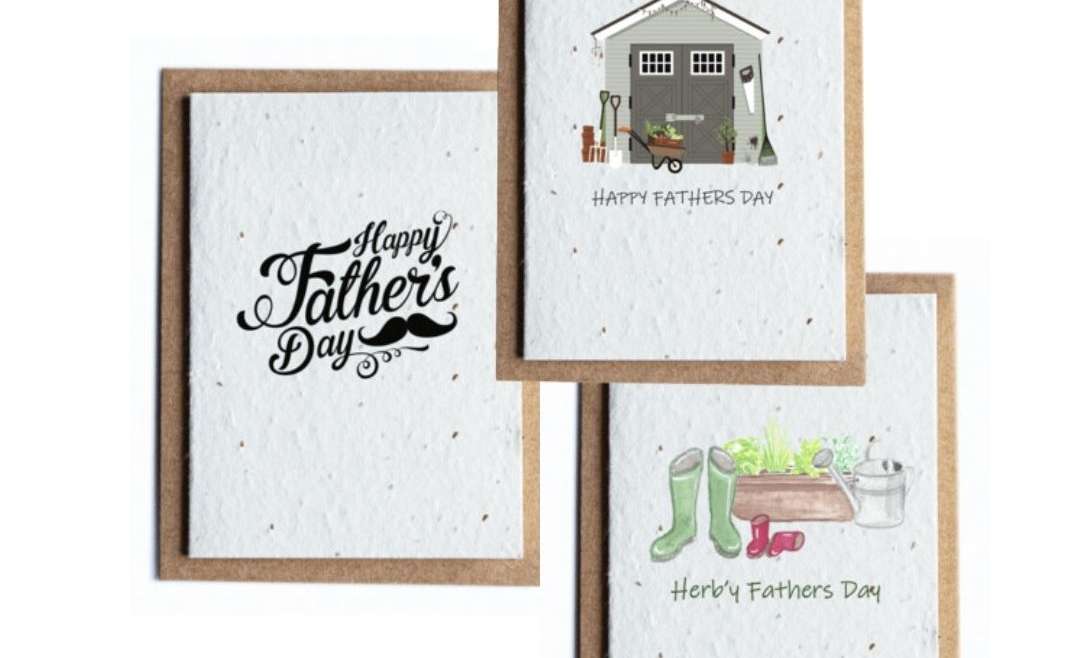 Plantable fathers day card