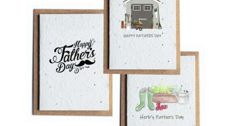 Plantable fathers day card