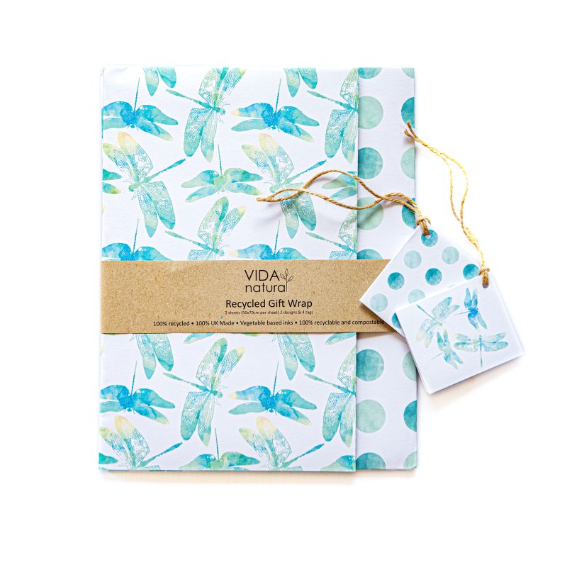 dragonfly gift wrap