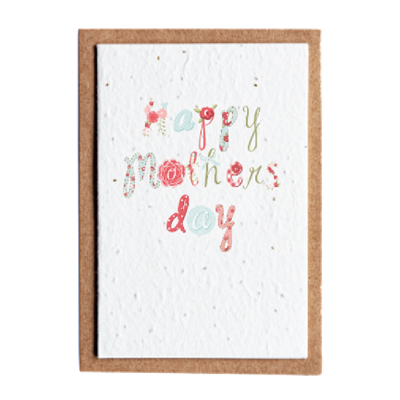 happy mothers day seed paper card
