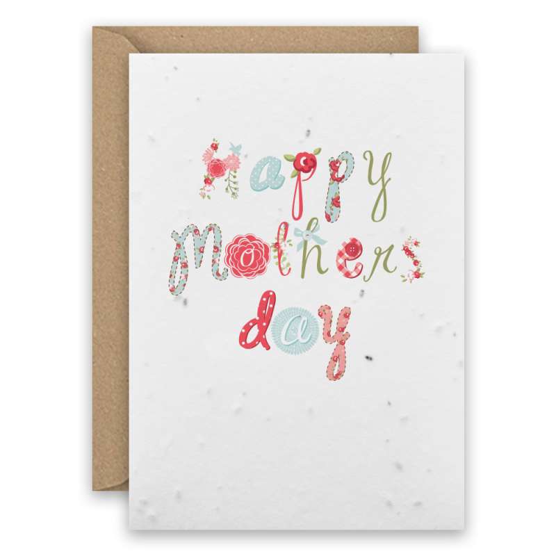 Seed paper card mothers day