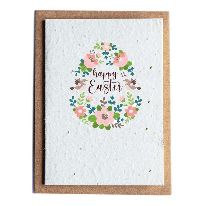 Happy Easter seed paper card