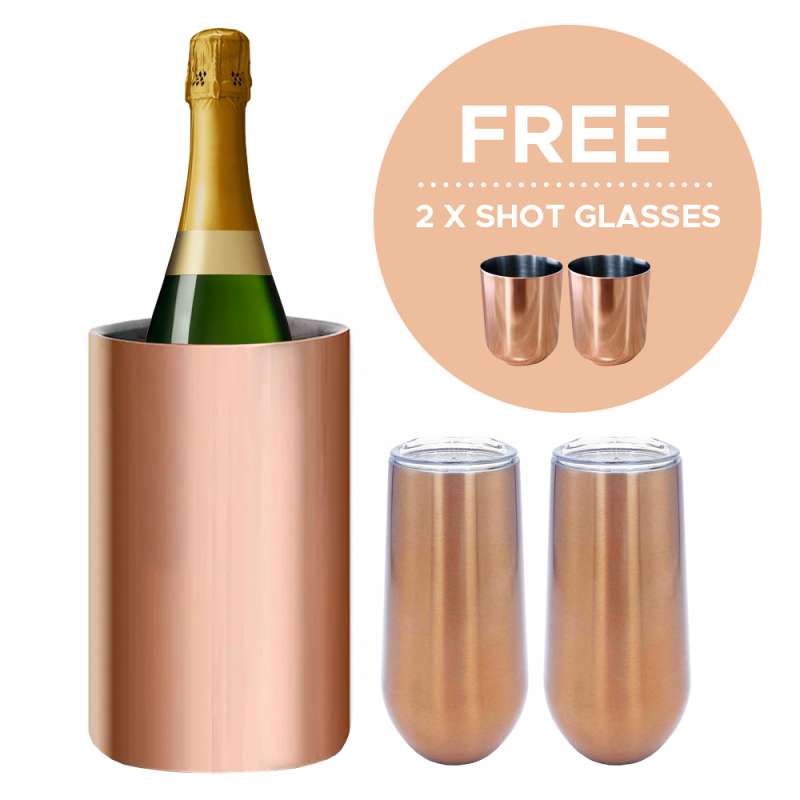 Rose Gold Wine Cooler