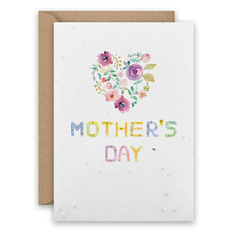 seed paper card mothers day